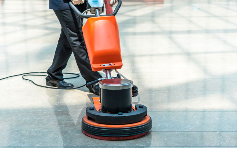 Floor Scrubbing And Polishing